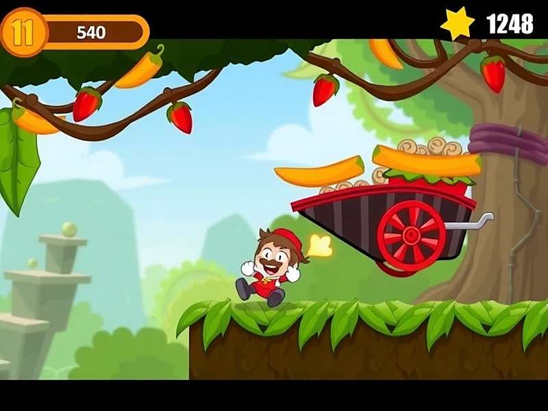 Pepper Run Legend - Gameplay Mechanics Pepper Run Legend gameplay screenshot showing a character sliding under a cart while collecting chilies